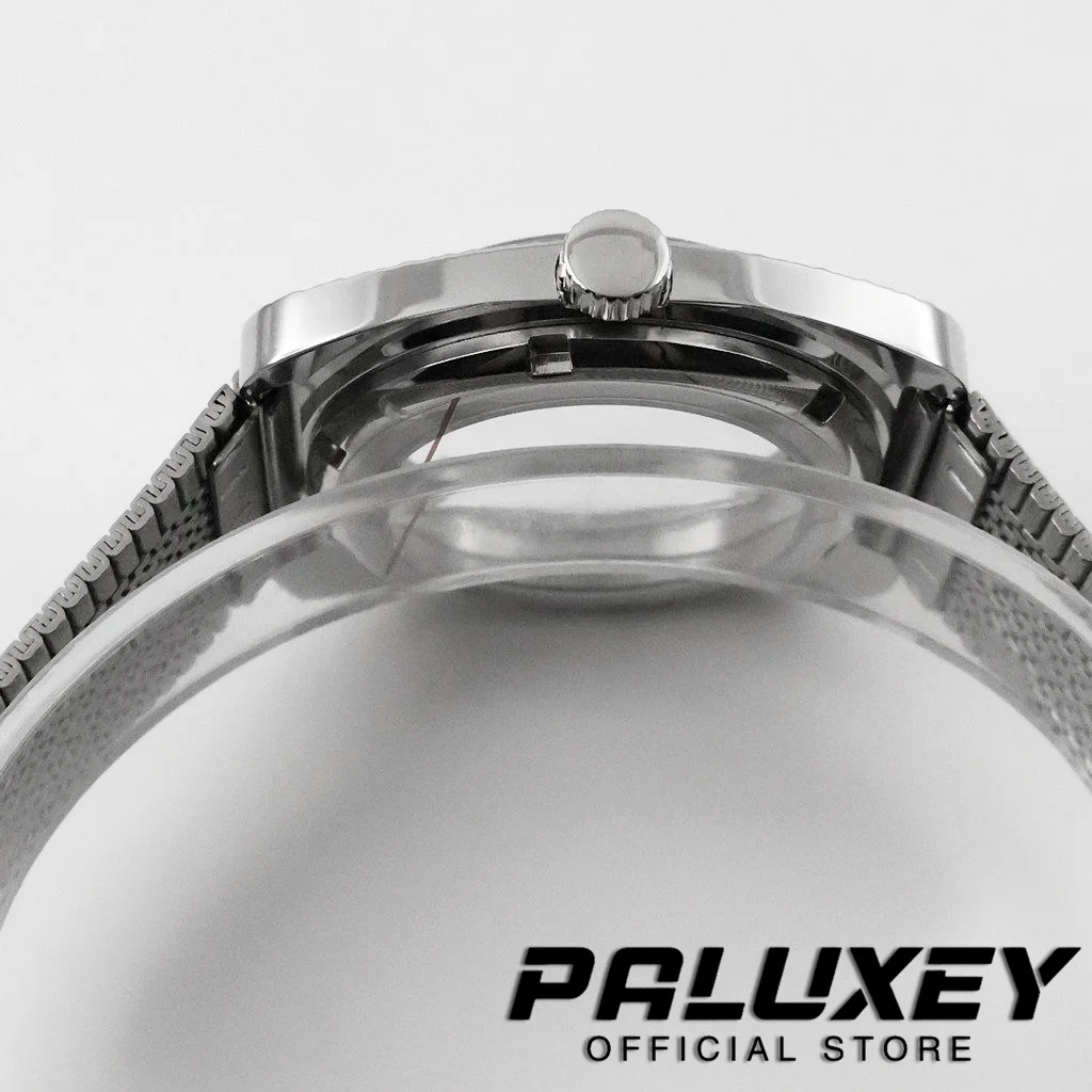 NH35 36.5MM Watch Case Accessories Geometric Design Case Dome Acrylic Glass For NH34 NH35 NH36 NH38 NH70 Movement Watch Case