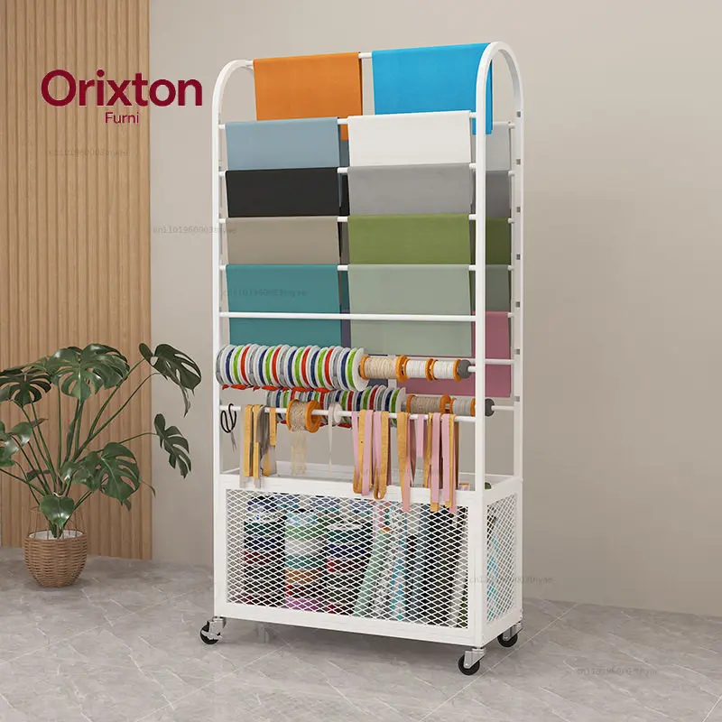 Flower shop flower shelf display rack, wrapping paper storage rack, ribbon ribbon rack, special shelf for flower shop materials