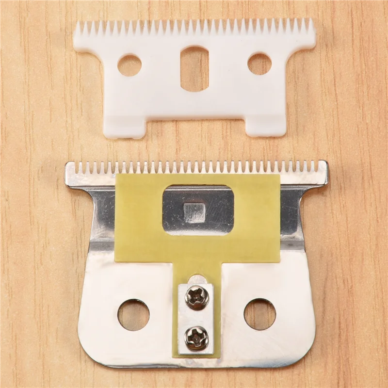 A11R Zilver voor T Outliner-mes voor Andis voor T Outliner, voor Andis Gtx-vervangend mes, wit T-mes + zilver stalen mes