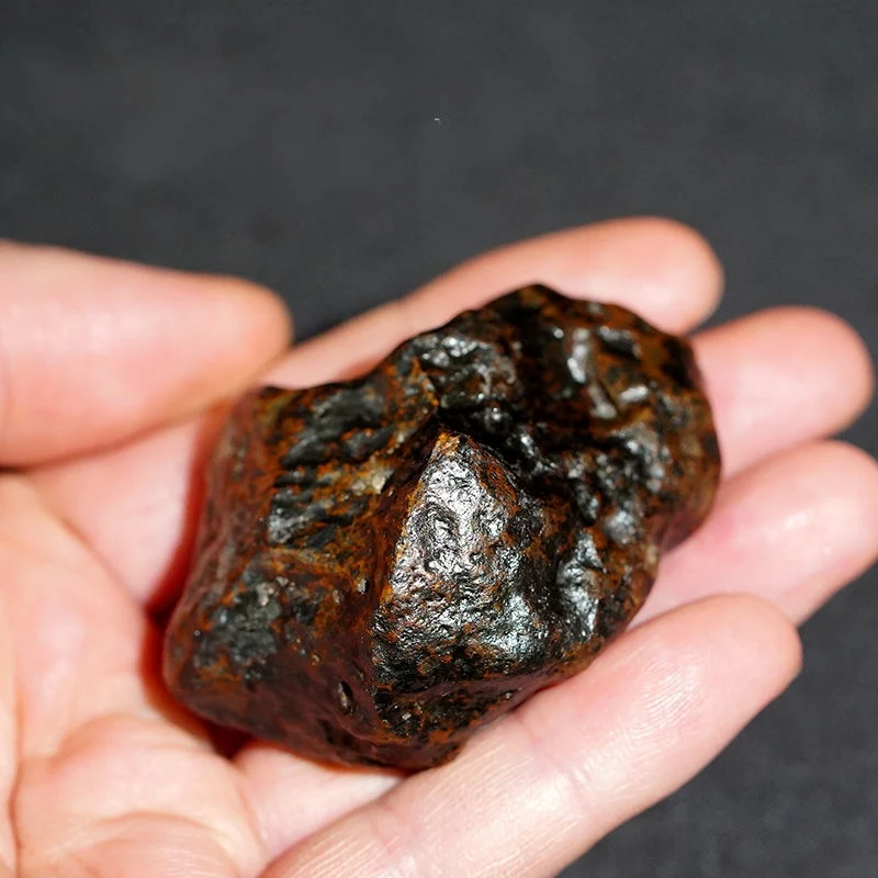 Rare Natural Mysterious Meteorite Strong Magnetic High Frequency Aerolite Aerolith Falling Stone Collection Specimen Decorate