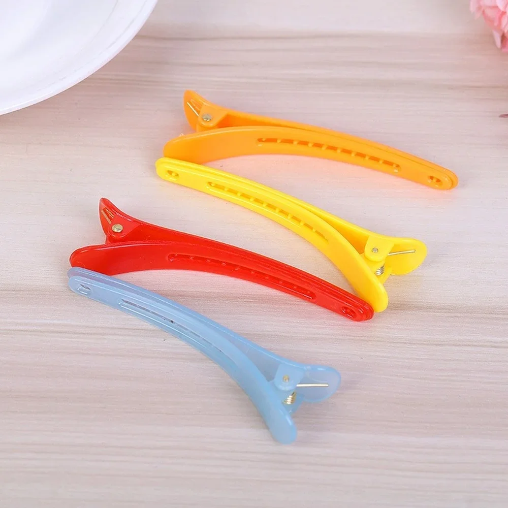 10PCS Simple Resin Hair Clip Large Plastic Duckbill Clip for Women Barrettes DIY Hair Styling Tool Hair Accessories Hairdressing