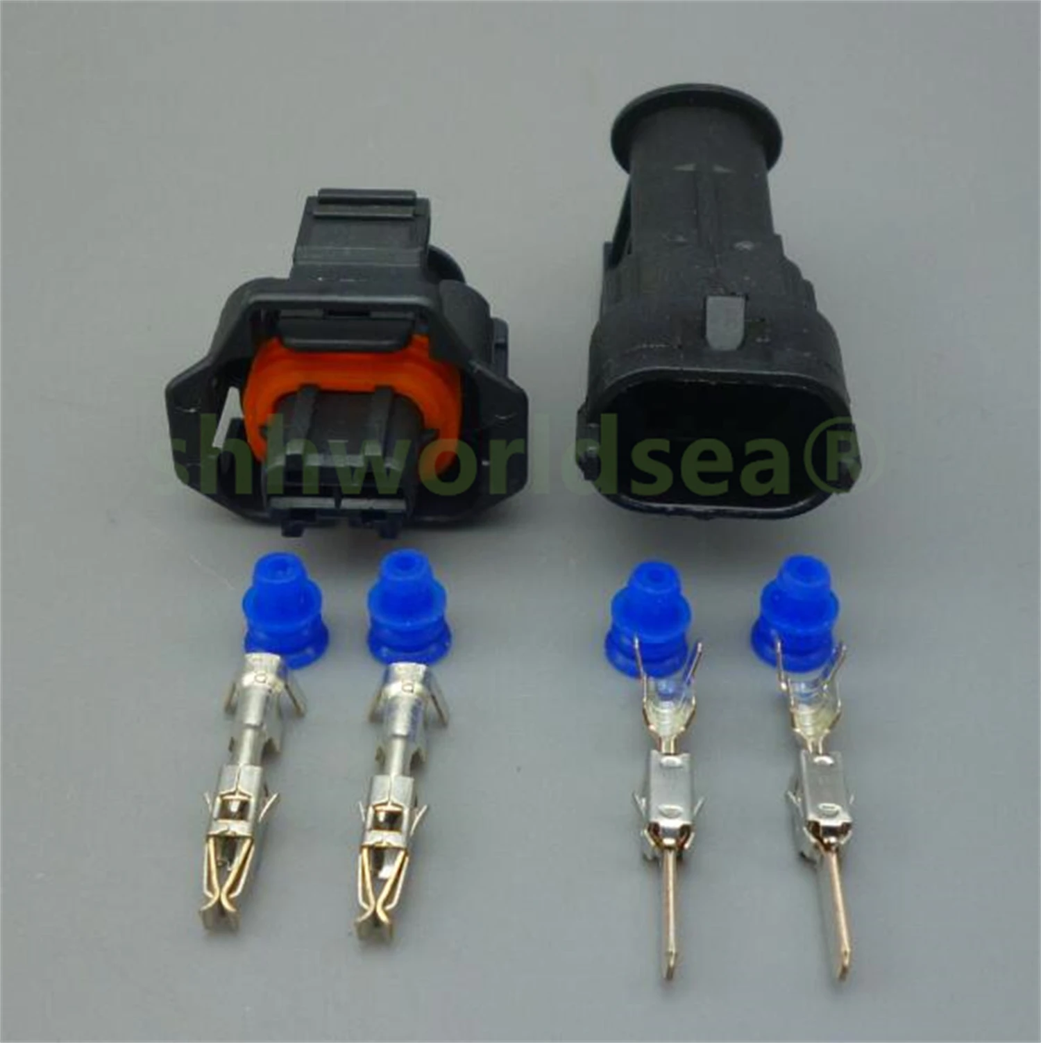 shhworldsea 2pin 3.5mm female 1928403698 Auto Motorcycle Electronic Wiring Connector for AUdi,VW,BMW, Honda,Toyota