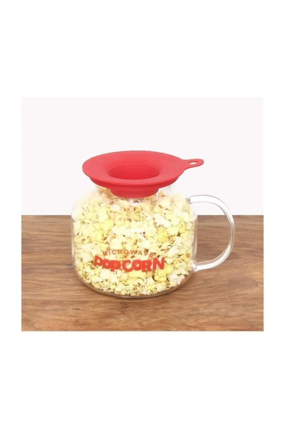 Glass microwave popcorn container borosilicate