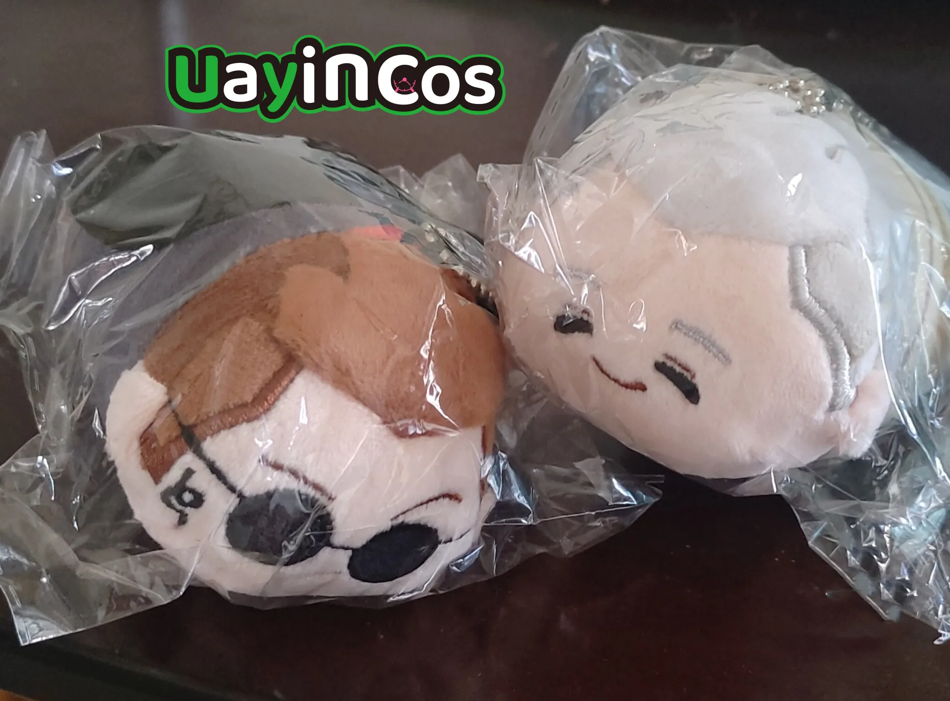 2pcs In stock Good Omens Aziraphale Crowley Stuffed Plushies Doll Keychain Bag Pendant Clothes Cute Anime Game Toy Cosplay Costu