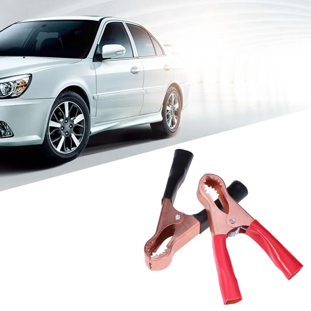 

2Pcs Premium Alligator Clamps for Charging Reliable Insulated Clips Ideal for Auto Maintenance and Power Connections