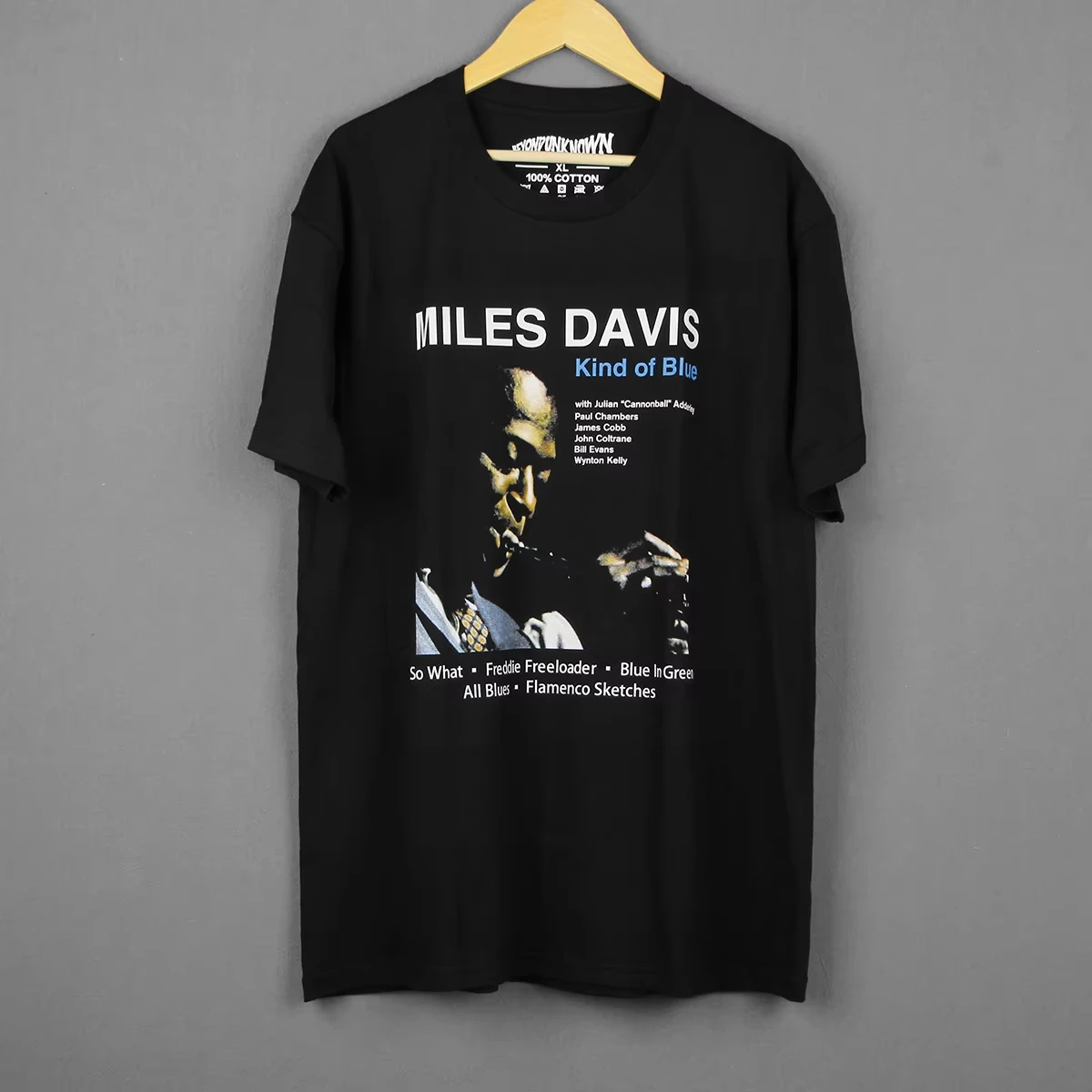 Camiseta de Miles Davis Kind Of Blue Modal Jazz Herbie Hancock, ropa de verano para hombre y mujer, camisa negra de algodón de manga corta