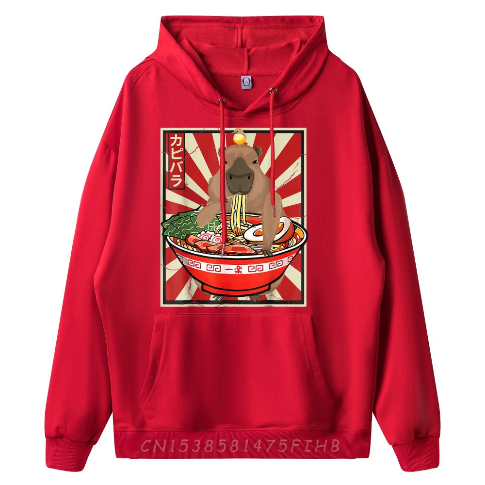 Kawaii bird Capybara Eating Ramen Noodles Japanese Men Clothes New Clothes Thanksgiving