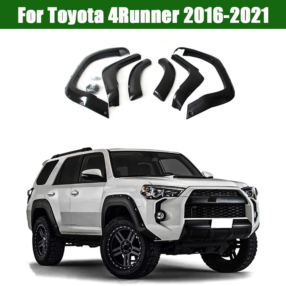 Стайлинг автомобиля, черные накладки на крыло из АБС-пластика, колесо Off-raod 4x4, автомобильные накладки на колесо, аксессуары для Toyota 4runner 2016 ~ 2021