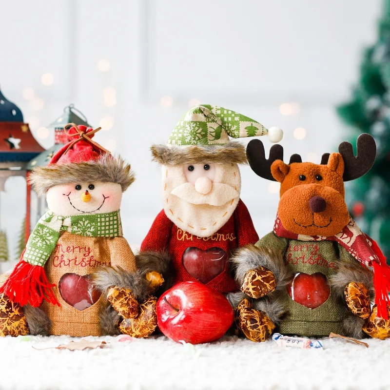 

2026 Christmas Apple Bag Ping An Fruit Packaging Gift Bag Christmas Gift Bag Elderly Snowman Children's Candy Bag