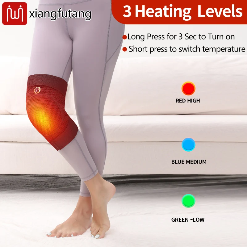 Il massaggiatore per ginocchio riscaldato con strato d'aria allevia la rigidità nelle articolazioni delle gambe, promuove la circolazione sanguigna e mantiene le gambe calde