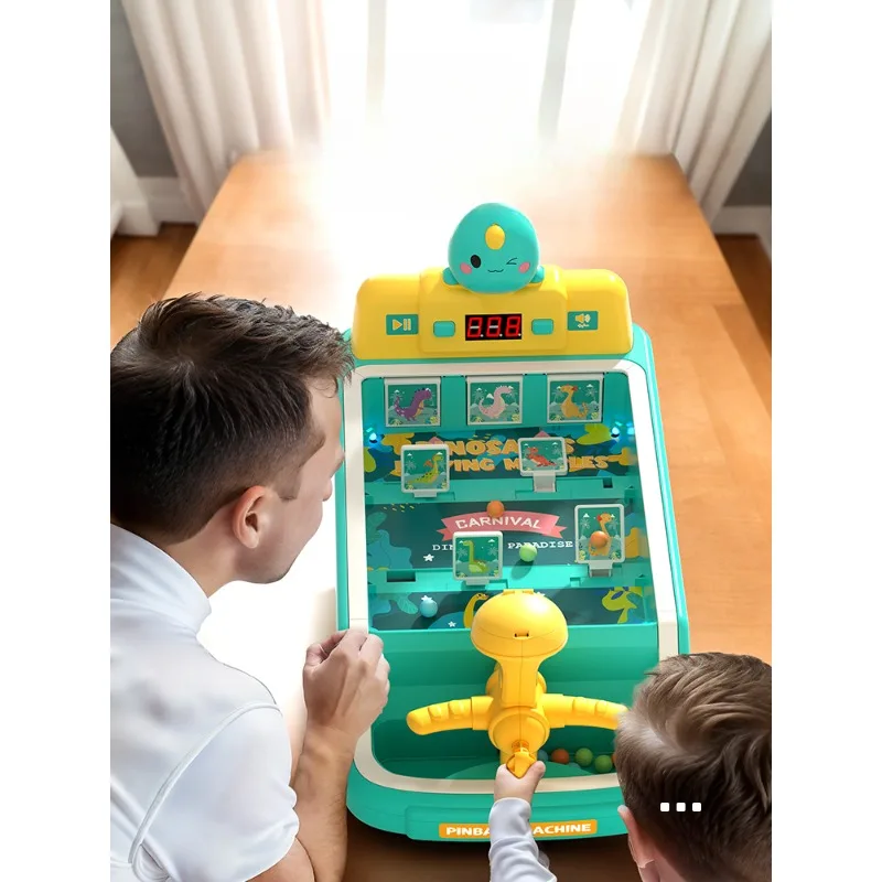 

Children's puzzle toys, playing pinball shooting game console, boys and girls aged 3 to 6, focus on passing levels