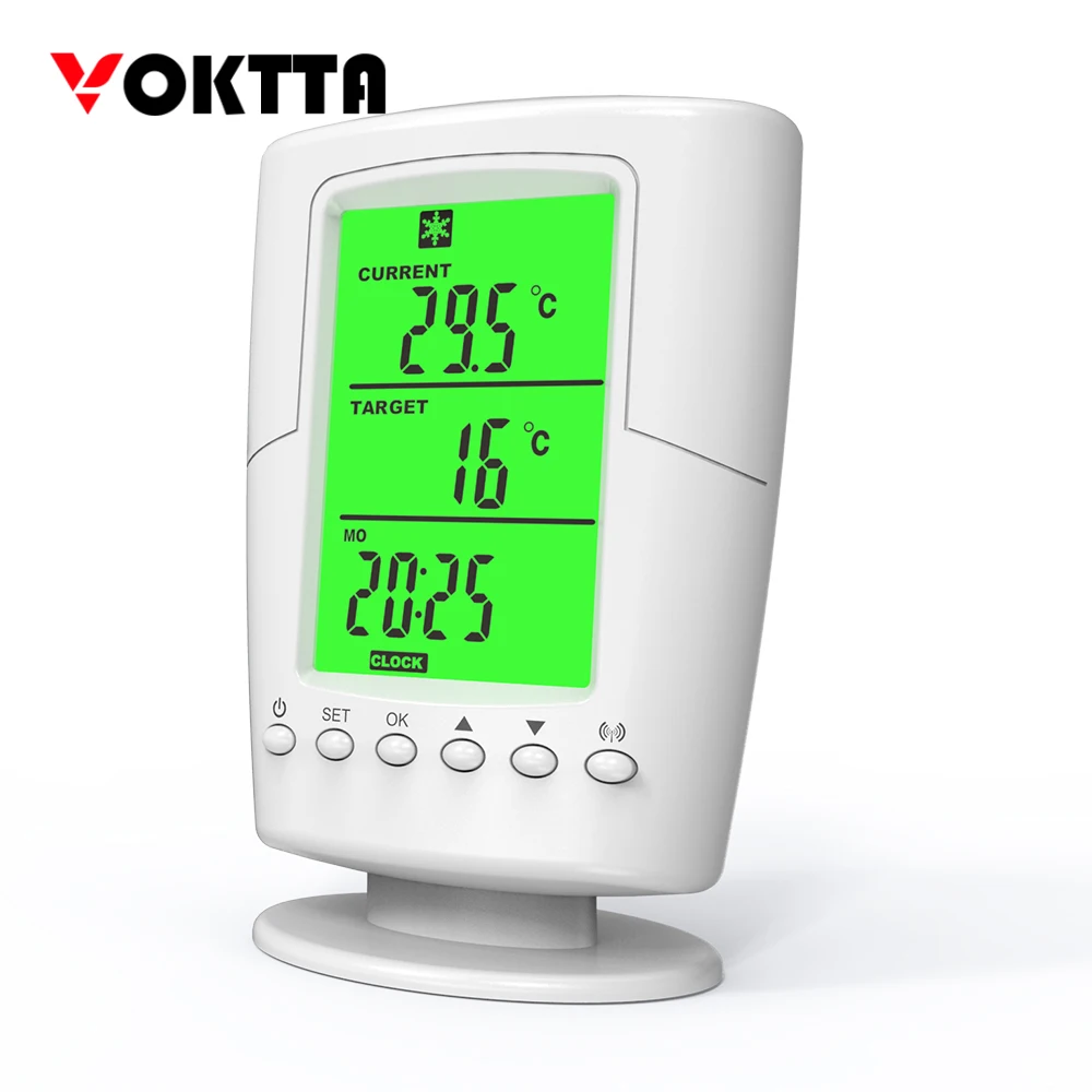 Temperature Controller LCD Display Wireless Temperature Control Socket Smart Home Heating Cooling Program Thermostat Controller