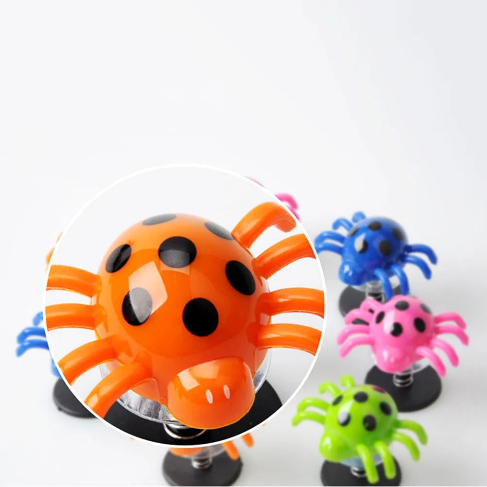 20Pcs Bounce Spider Press Launchers Novel Design Interactive Party Educational Swing Jumping Spider Bouncing Spiders