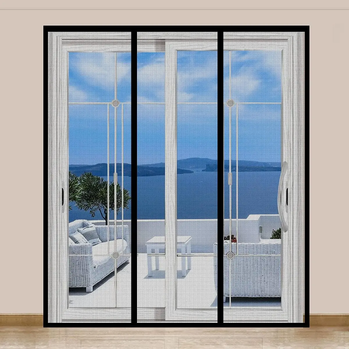 

Magnetic Door Screen, Durable Fiberglass Mesh Curtain Heavy Duty Screen Door for Sliding Doors, Patio, Pet and Kid Friendl