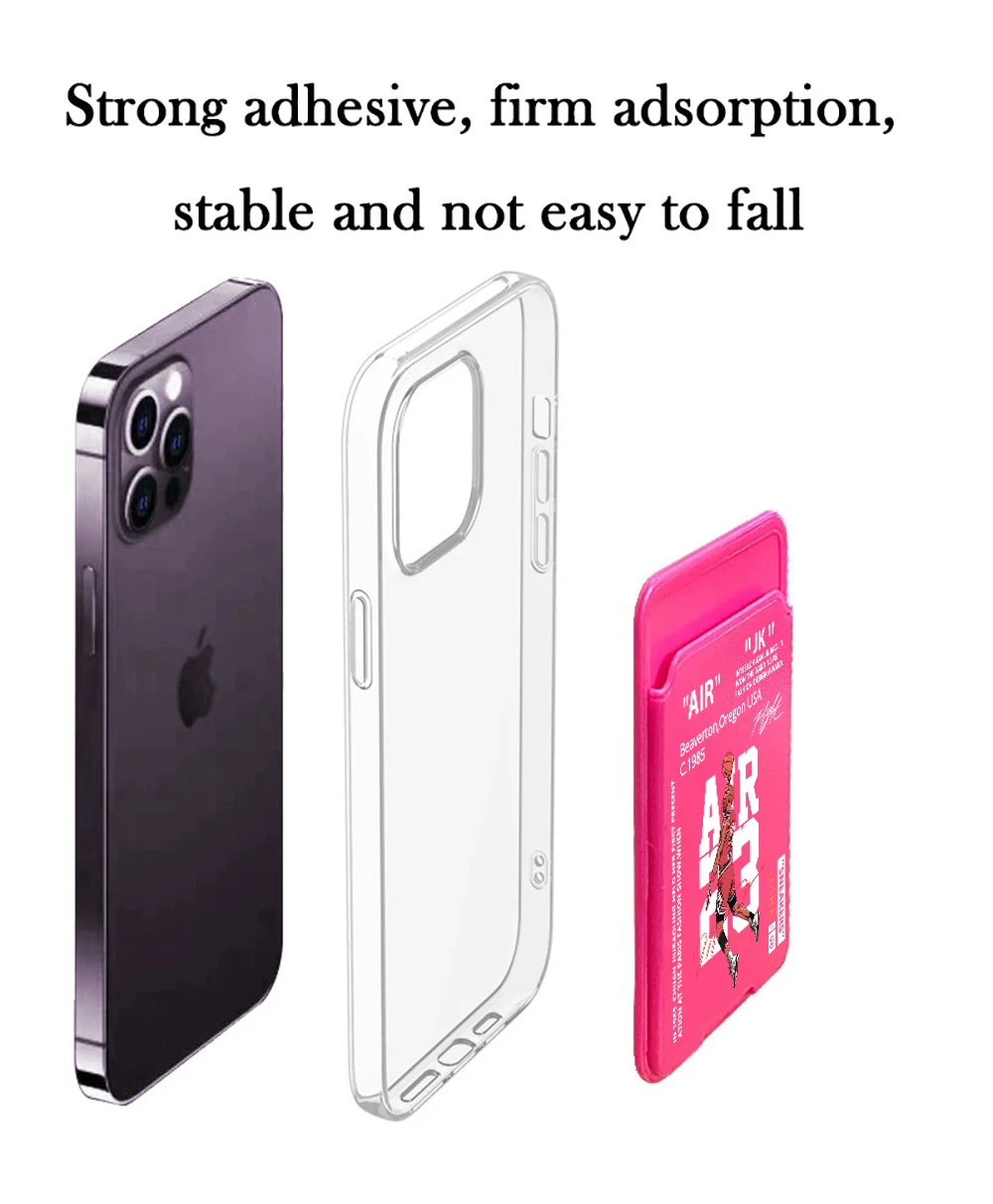 INS Sneakers 23 AIR hard Phone Card Wallet Case Phone Wallet Stick On Credit Card Holder Phone Pocket For Almost All Cell Phone