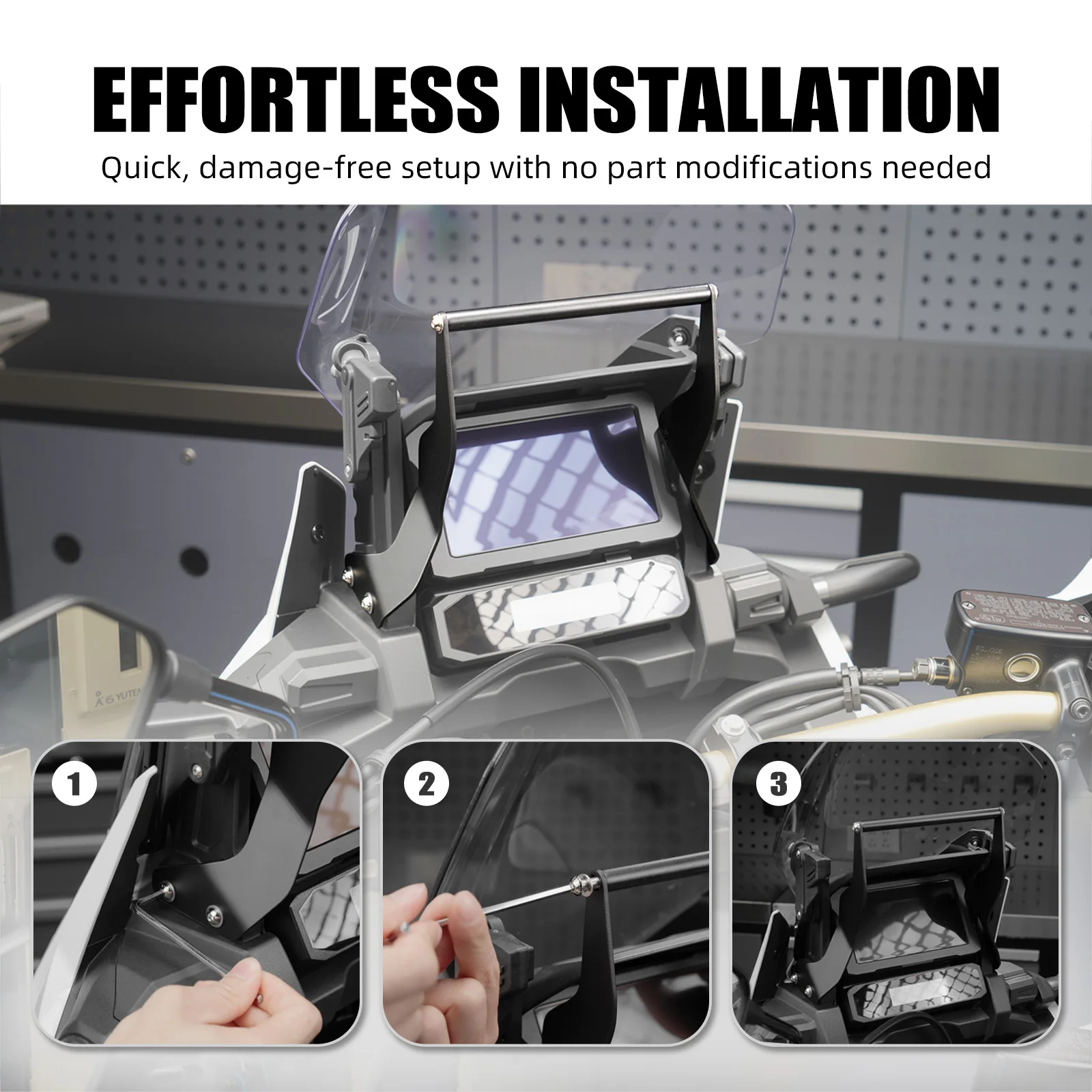 For Honda CRF1100L Africa Twin 2020-2025 NICECNC Navigation Bracket Holder For Honda CRF1100L Africa Twin Adventure Sports 20-25