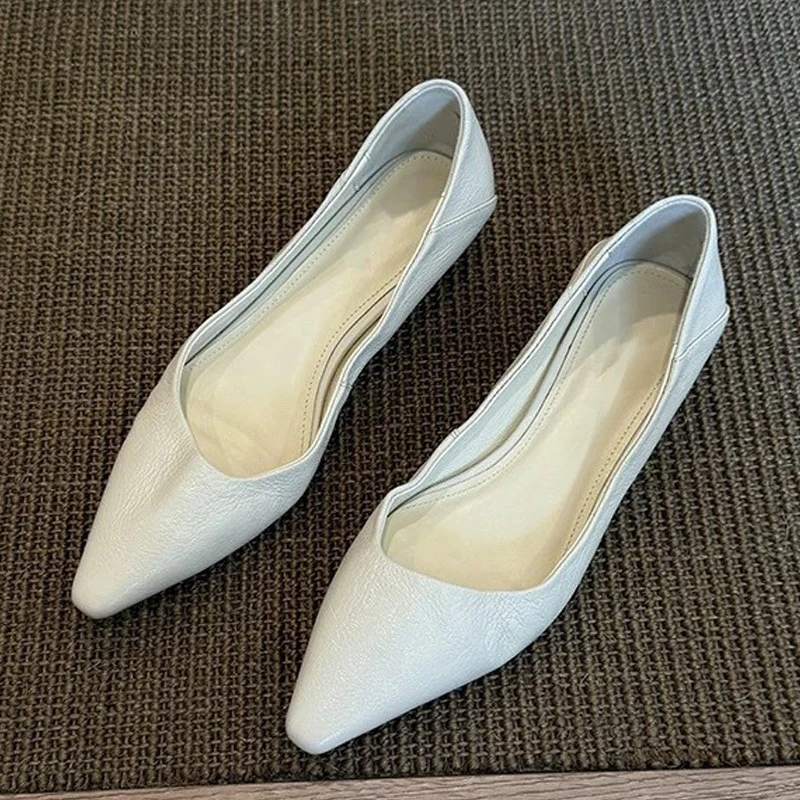 Eilyken أحذية نسائية أنيقة ومريحة بمقدمة مدببة، أحذية ربيعية للحفلات، صنادل كاجوال بكعب منخفض