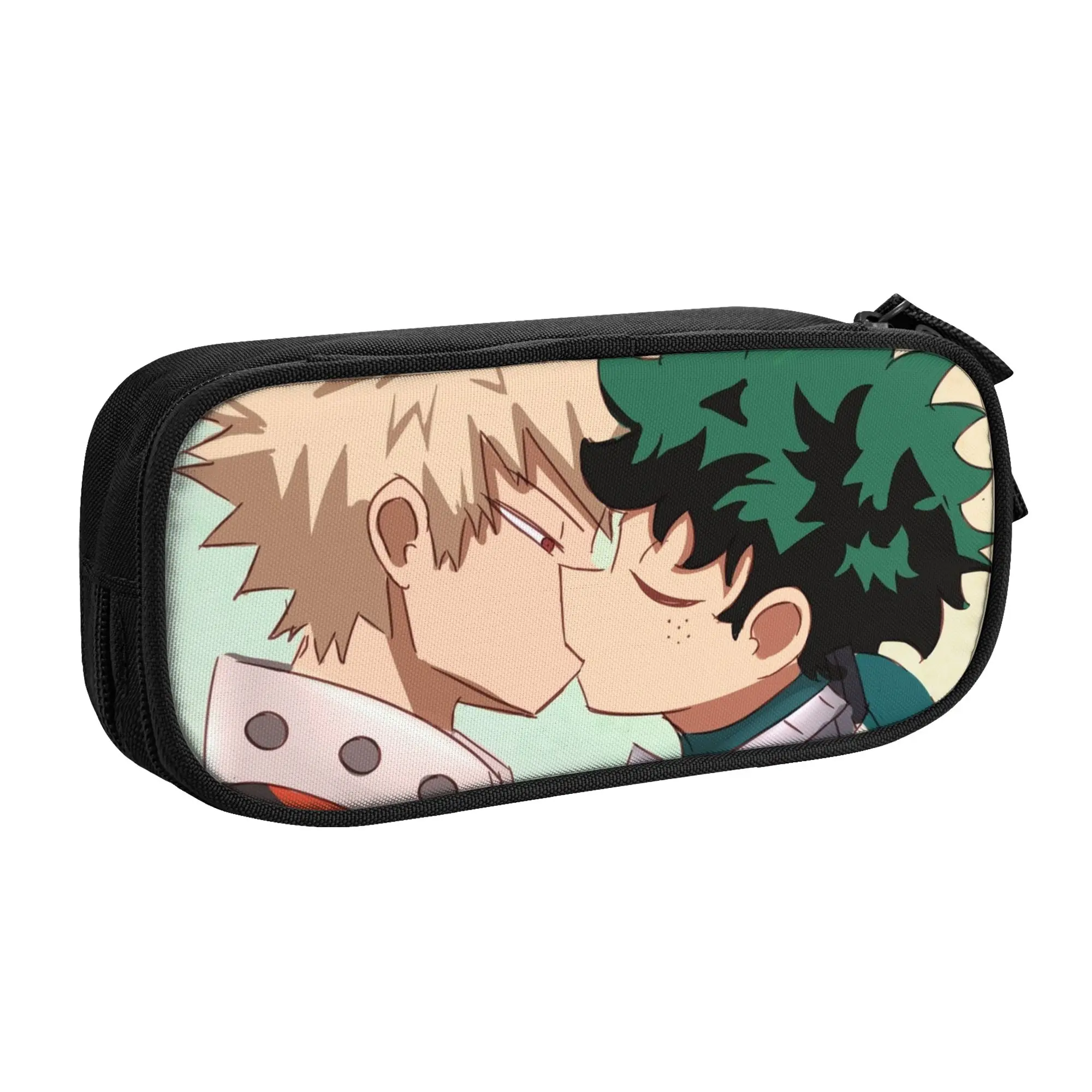 Bakudeku Kiss My Hero Academia Pencil Case Fashion  Pen Box Pencil Bags for Student Students School Gifts Pencil Pouch