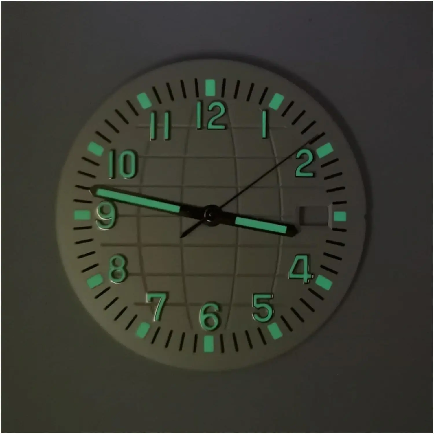 32mm Luminous Watch Dial Plaid Watch Face Movement Part Replacement With Watch Hands Set Watches Accessories for NH35/NH36/4R/7S