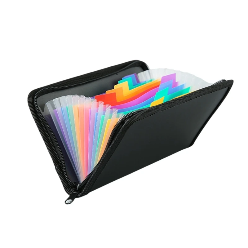 Expandable File Folder 13 Pocket Receipt Organiser Small Accordion Folder for Card, Check, Receipts, Coupons and Tickets