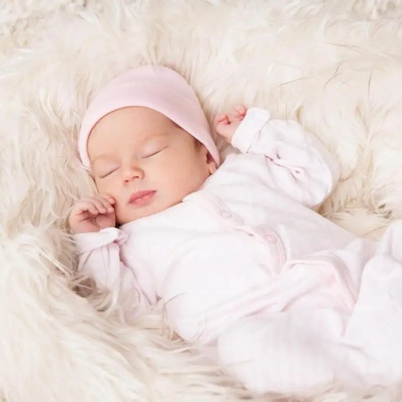 4 개의 유아 병원 모자 및 장갑 편안한 신축성면 보닛 캡 4xBC 세트