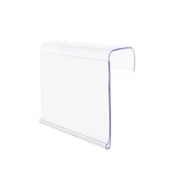 100pcs Plastic Label Hang Display Holder Price Tag Card Listing Data Strip Supermarket Warehouse Board Shelf