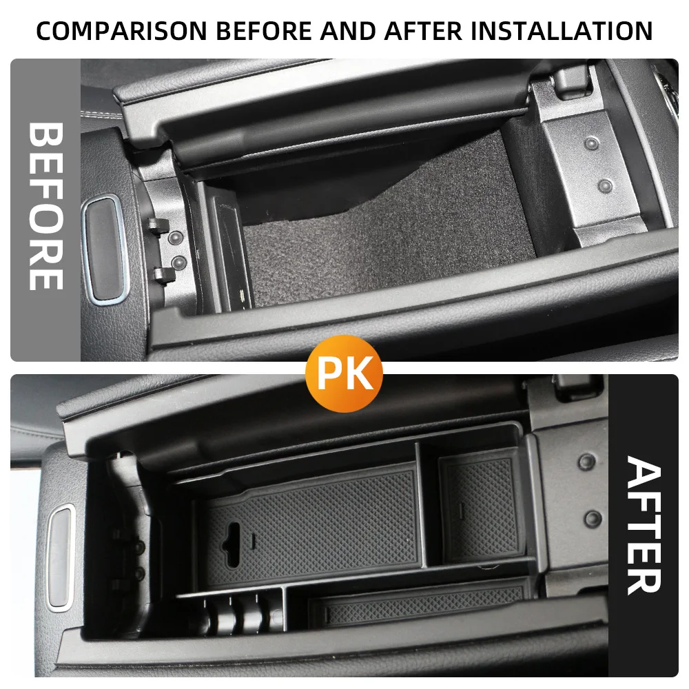 Car Armrest Storage Box Tray for Mercedes-Benz A Class W177 GLB Class W247 Plate Container Organize Interior Accessories