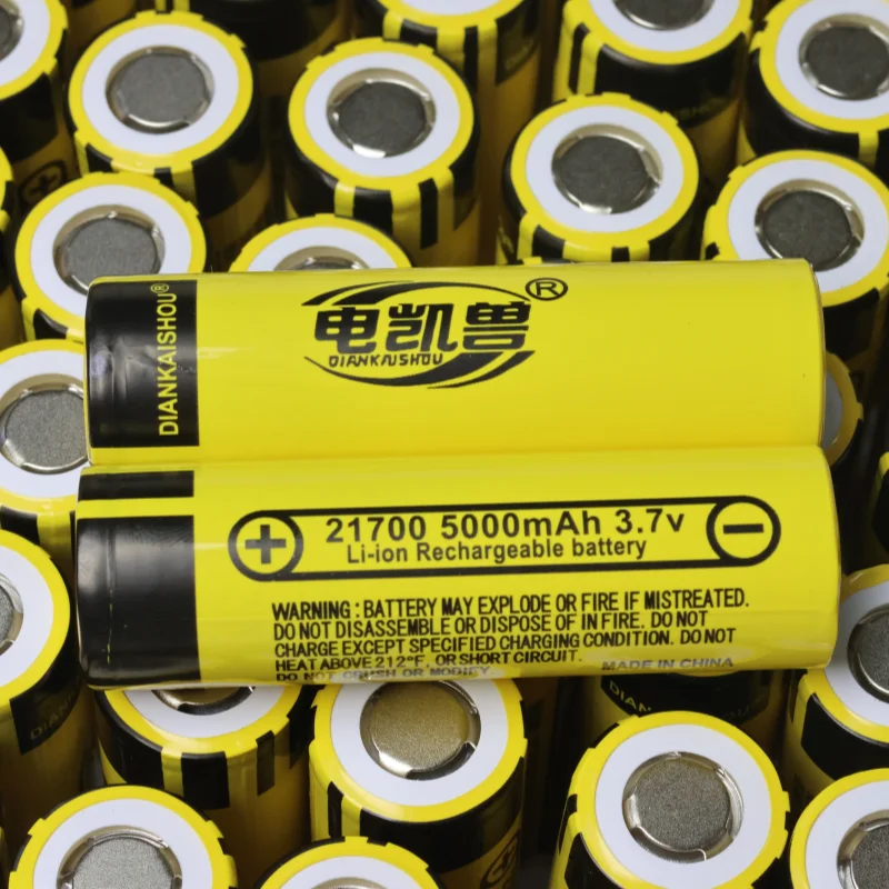 جديد 1-400 قطعة 21700 5000 مللي أمبير DIANKAISHOU بطارية قابلة للشحن 3.7 فولت 3C تفريغ بطاريات عالية الطاقة للأجهزة عالية الطاقة