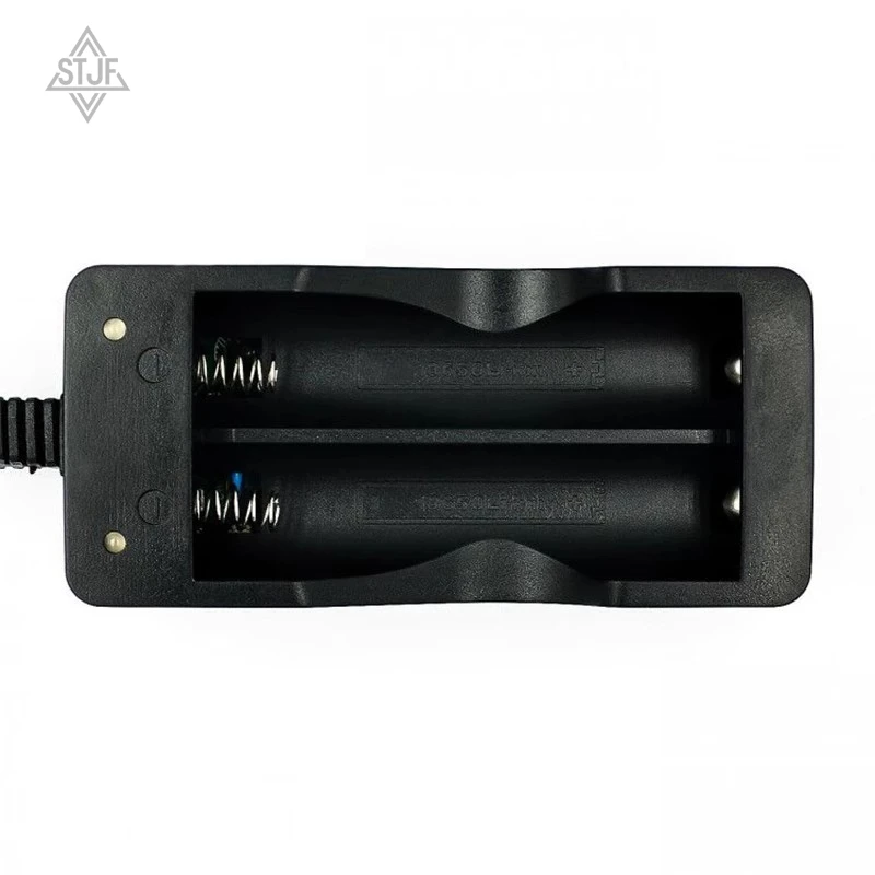 STJF 18650 Lithium Battery Charger 3.7v4.2v Strong Light Flashlight Battery Charger Double Slot Charging Battery Socket