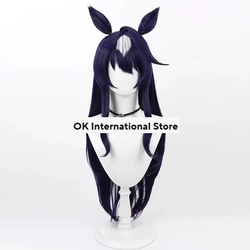 CyGame Umamusume: Pretty Derby Verxina 코스프레 의상 가발 원 숄더 이브닝 드레스 공주 스커트 여성 카와이 카니발 슈트