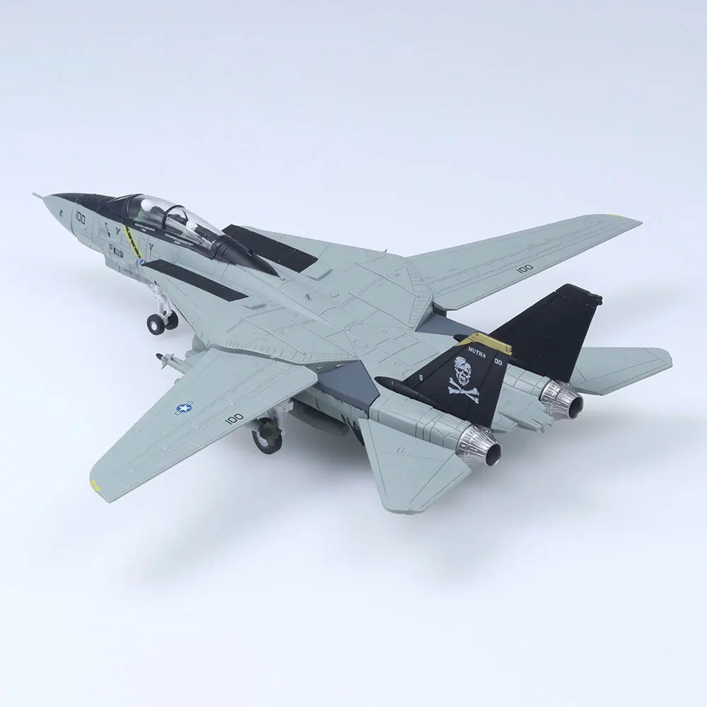 Modello pressofuso per aereo da combattimento Tomcat F-14 in scala 1/100 per regalo di base