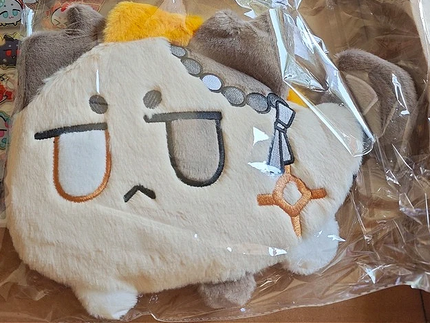 Arknights Shu Wang E Cosplay Anime 30cm Q Version Messenger Bag Cartoon Fluffy Single-shoulder Shoulder Bags Accessories Prop