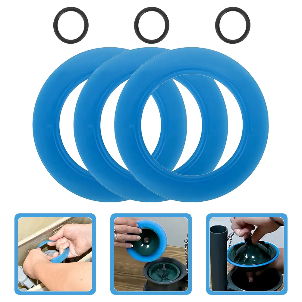 3-teiliger WC-Dichtungsring, Spülventil, Dichtungsfüllung für den Austausch von Tankzubehör