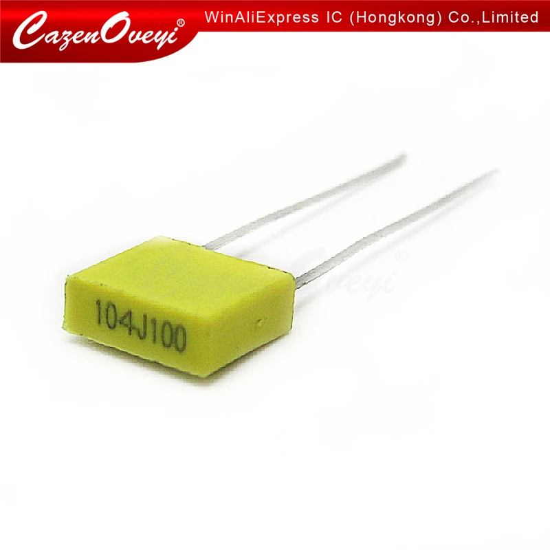 

20pcs/lot 100NJ100 Correction Capacitor 100V104J 100NF 0.1UF 100V 104 104J 5mmPolypropylene Safety Plastic Film In Stock