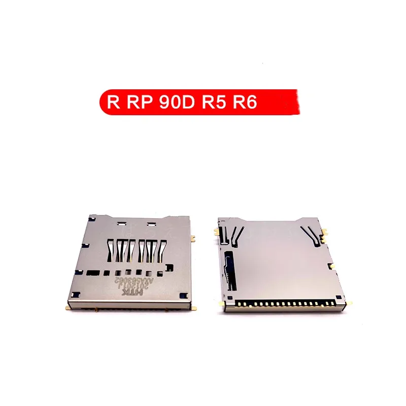 EOS 90D SLR 디지털 카메라 수리 부품에 대한 캐논에 대한 새로운 SD 메모리 카드 슬롯 홀더