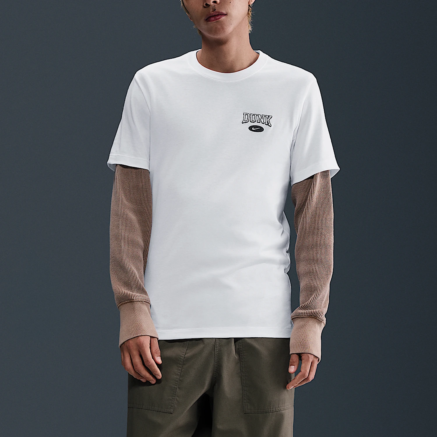 

Nike Genuine 2025 Men's Embroidered Breathable T-shirt HJ0773-100