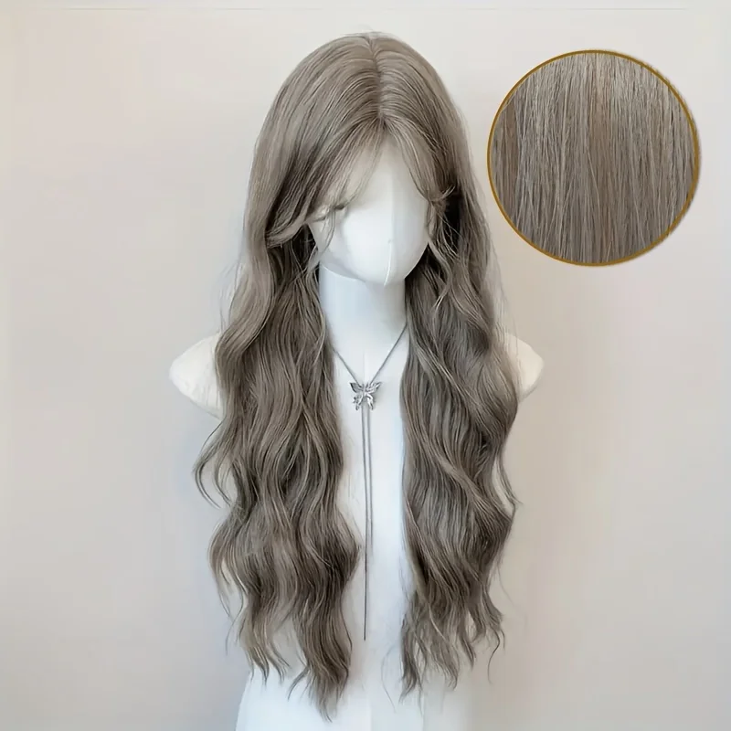 28-inch Women's Long Wavy Wig - High Temperature Fiber, Basic Style, Suitable for All, Basic Style