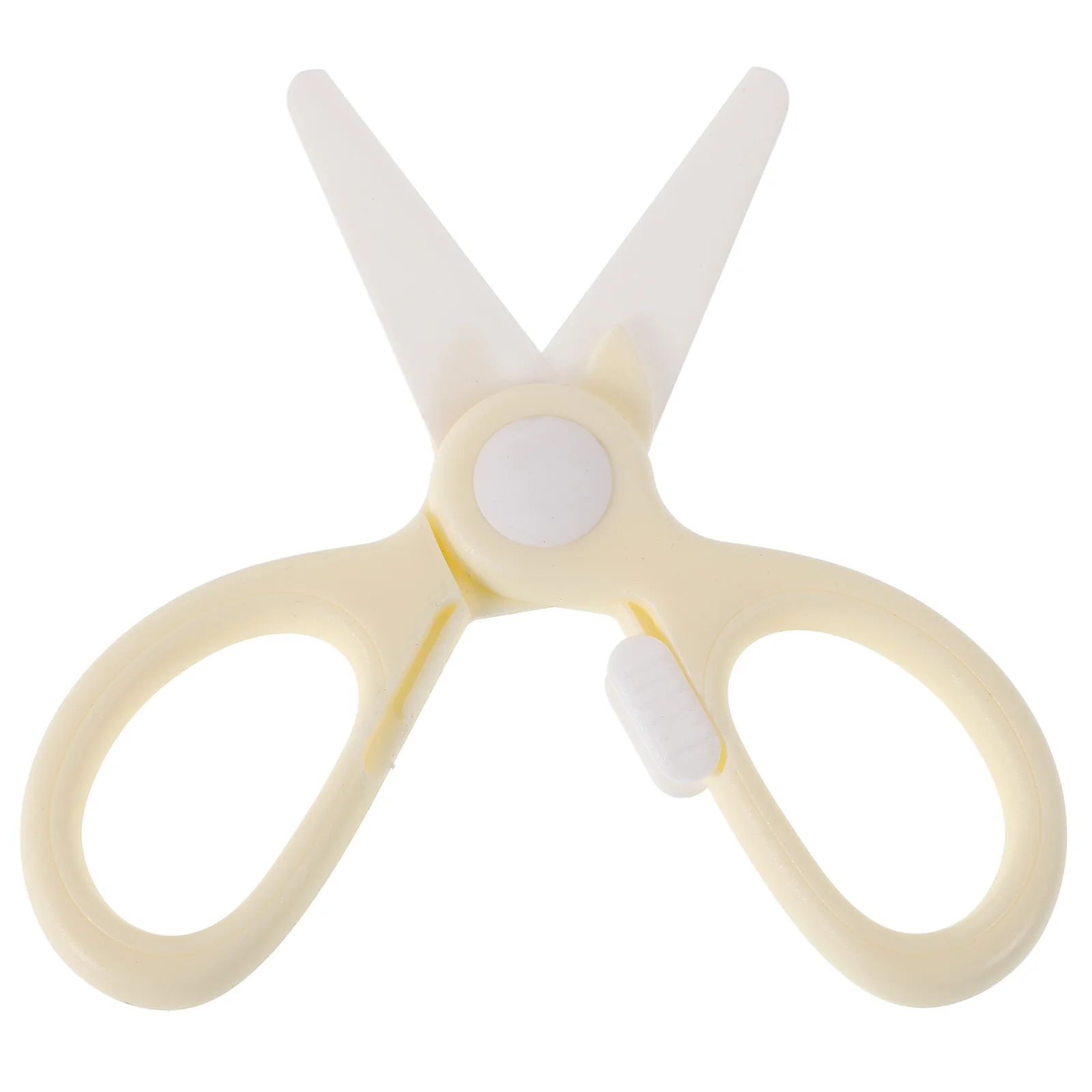 

Ceramic Supplementary Food Shear Portable White Plastic Kitchen Scissors Travel