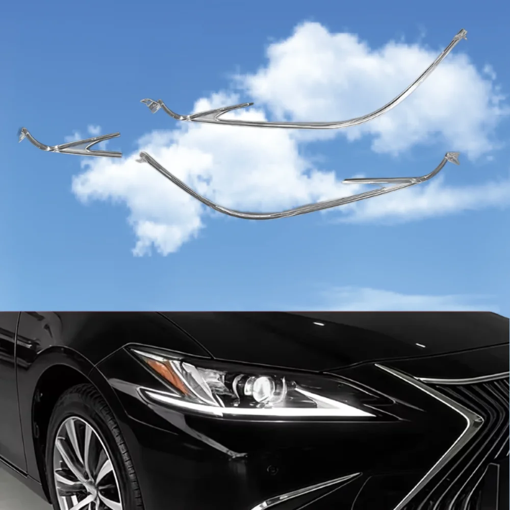 For Lexus ES300 ES200 2019 High Specification  Angel Eyes LED Headlight DaytimeRunning Light GuideTube StripChip Car Accessories