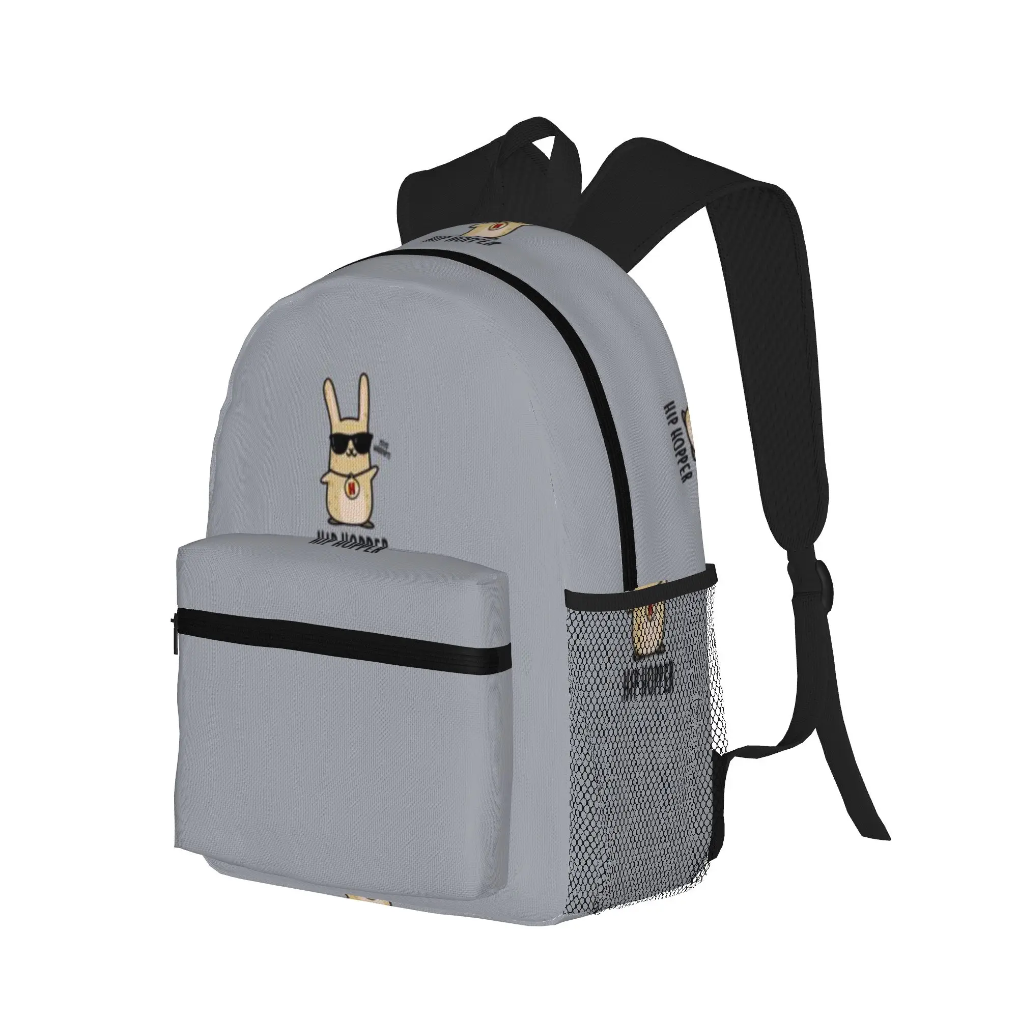 Hip Hopper Funny Rabbit Puns  Casual Backpack for Students and Adults Travel backpack