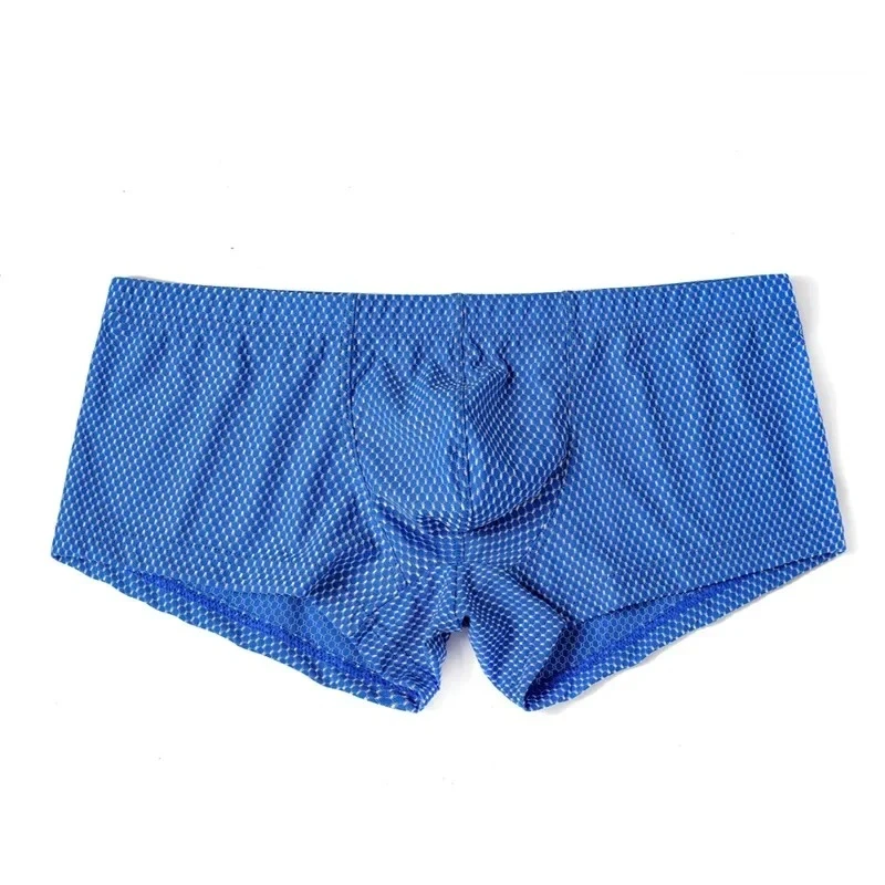

Men's Bulge Ice Silk Boxer Briefs Polka Dot Print Coo Feel Quick-Dry Underwear Comfort Thin Fashion Stretch Casual Daily Wear