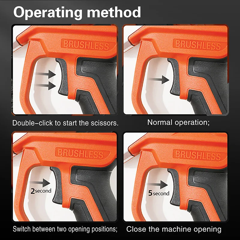 Electric Pruning Scissors Lithium Battery Scissors Fruit Tree Fruit Branch Scissors Gardening Branch Pruning Power Tools