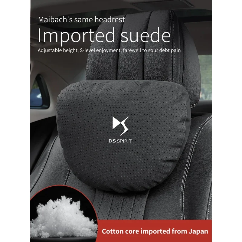 

For DS DS3 DS4 DS5 DS5LS DS6 DS7 DS9 DS4S Car Headrest Neck Support Seat Lumbar Cushion Breathable Soft Neck Pillow Accessories