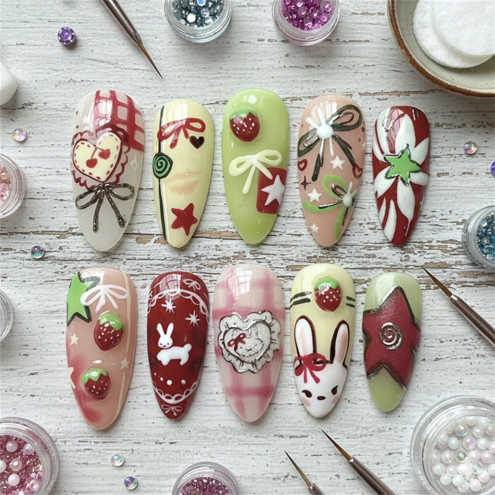 24Pcs Cute Cartoon … - image