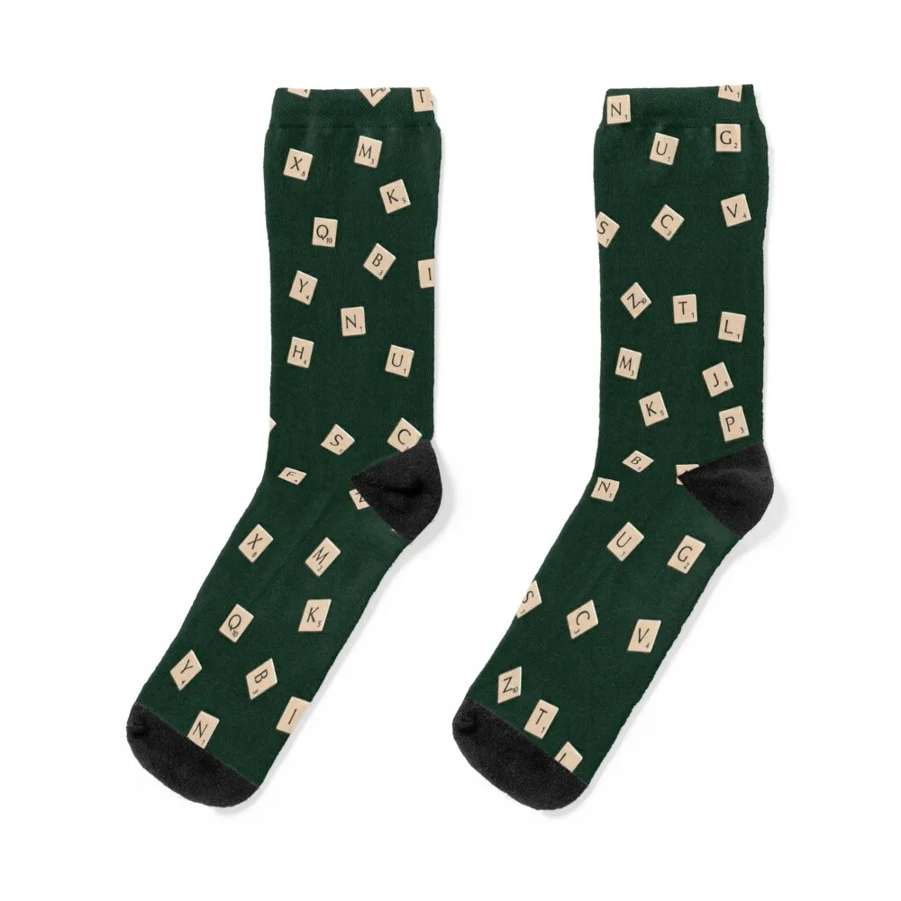 

Scrabble Socks cycling compression Christmas Mens Socks Women's