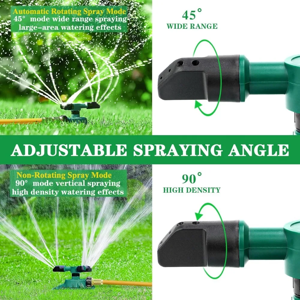 Sprinkler für den Garten, Wassersprinkler für Rasen, 360-Grad-drehbarer Rasensprinkler für den Garten, große Fläche, Sprinkler für Kinder, Haustiere