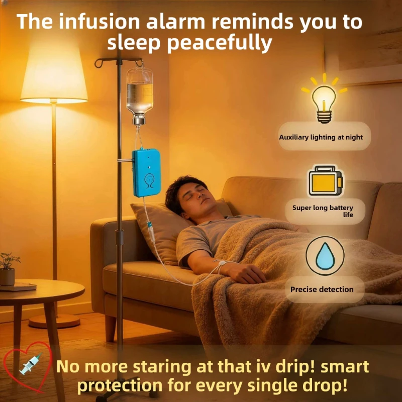 

5 шт. сигнализаторов для инфузий, USB-перезаряжаемое устройство для напоминания о капельном введении, автоматическое устройство для напоминания.