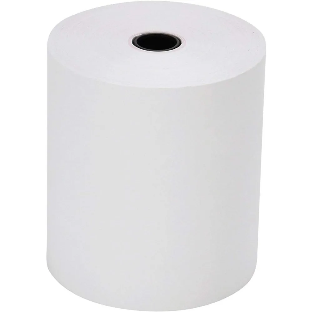 "لفائف ورق الإيصالات الحرارية، 2 1/4 × 85 مم، 200 لفة، حجم بطاقة الائتمان"