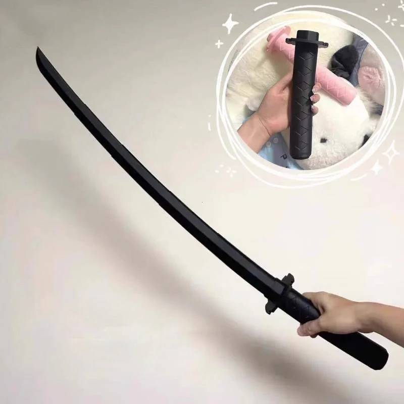 3D Gravity Knife Katana Stretchable Cos Decompression Creative Retractable Katana Toy 3D Printing Gravity Sword Gifts For Friend