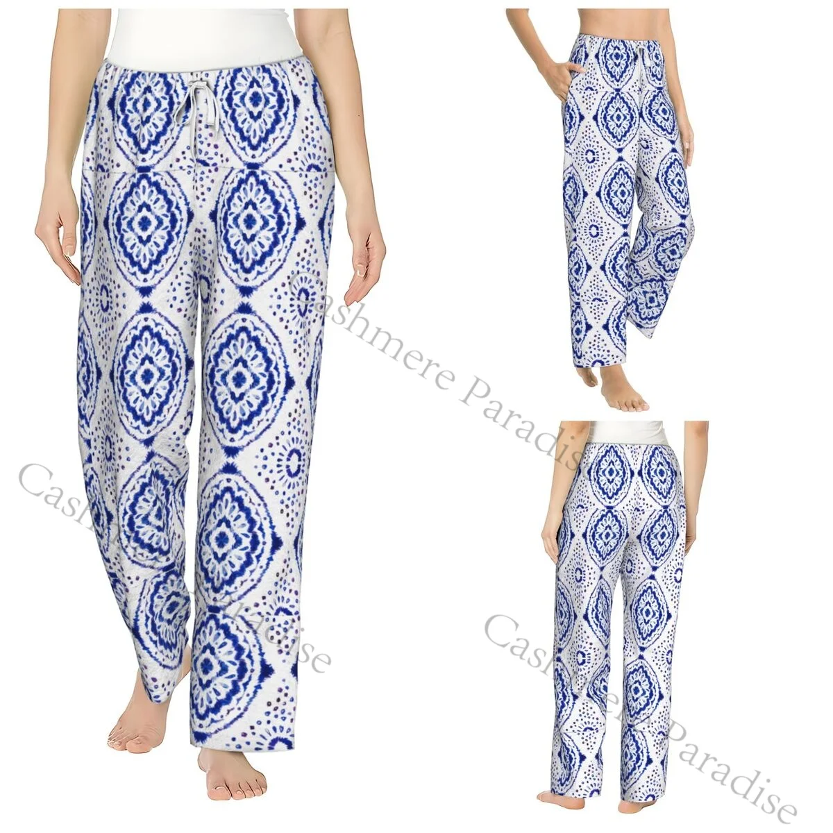 

Funny William Morris Compton Floral Art Nouveau Pattern Warm Women Pajama Pants Flannel Sleep Bottoms Soft Fleece Loungewear